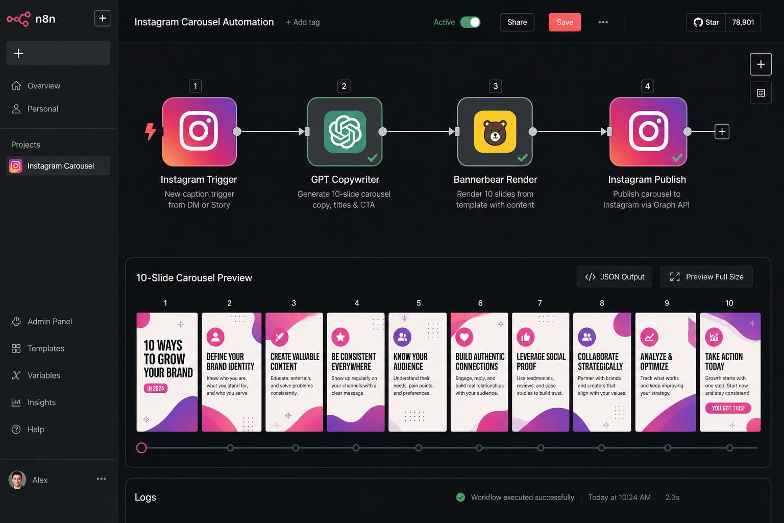 Instagram Carousel Designer